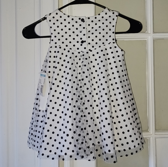 NWT Vintage Rare, Too Polkadot Dress With Big Bow 4T - Picture 3 of 6